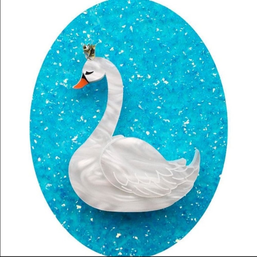 Sold Deer Arrow Swan Princess Brooch